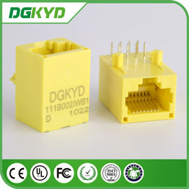 노란 색깔 100 기초 - TX 비차폐 Rj45 모듈라 잭 DGKYD111B002IWB1D