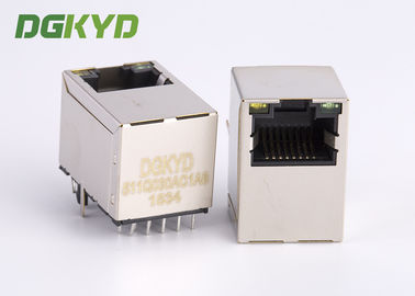 최고 입장 Rj45 랜 잭, 변압기를 가진 Cat6 기가비트 Rj45 모듈라 잭