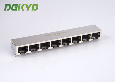 KRJ-56B8P8C1X8NL 8 contacts 8 position rj45 modular connector 1X8 multiple port