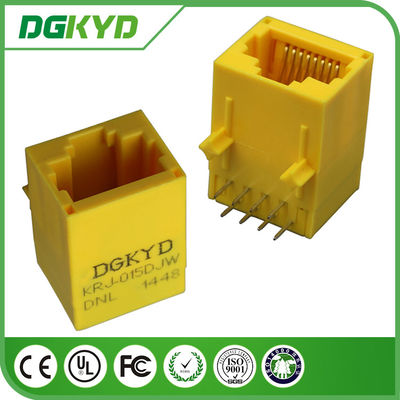 KRJ-015DJWDNL Unshielded Rj45 Internet Connection 10 / 100 Megabit , Yellow Color