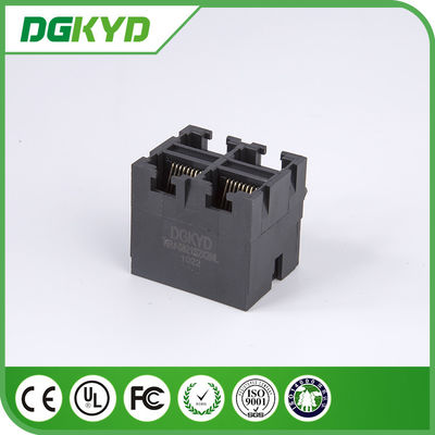 2 X 2 Multi Port Ethernet Stacked RJ45 Modular Jack for Transceiver Application