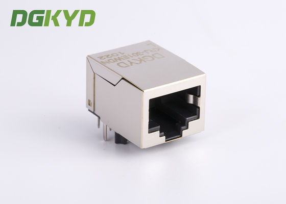 Small Transformer 10 Pin Rj45 Connector With 1000M Ethernet Filter , HR911130A