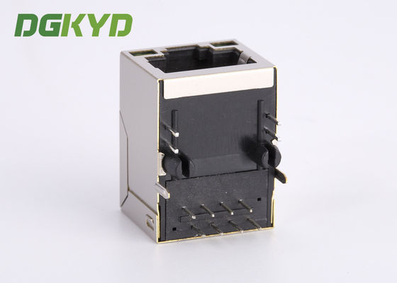 Single Port Shielded Integrated Transformer Modular Jack Rj45 For Telecom Transmitter RJ45 With Transformer