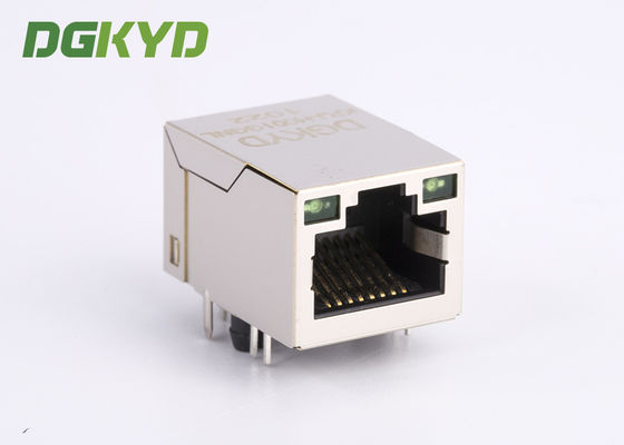 Single Port Shielded Integrated Transformer Modular Jack Rj45 For Telecom Transmitter RJ45 With Transformer