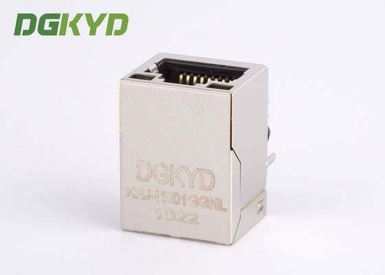 Single Port Shielded Integrated Transformer Modular Jack Rj45 For Telecom Transmitter RJ45 With Transformer