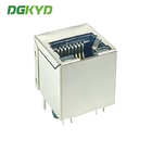 DGKYD511B002AA1A8D 180 Degree RJ45 Connector 8PIN With Lamp And Shielded Socket