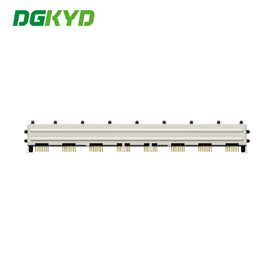 RJ45 Plug In EMI Finger Shield RJ45 Cat5 1x8 Multi Port Rj45 Modular Jacks Without LED DGKYD561888HWA1DY1022
