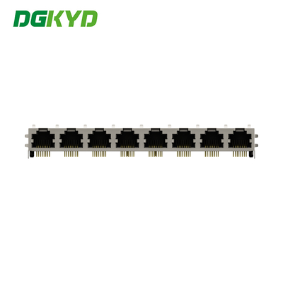 RJ45 Plug In EMI Finger Shield RJ45 Cat5 1x8 Multi Port Rj45 Modular Jacks Without LED DGKYD561888HWA1DY1022