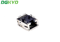 DGKYD1611Q008FA1A10DB057 Single Port TAB DOWN DIP Connector With Lamp Belt Wing Transformer