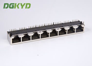 KRJ-56B8P8C1X8NL 8 contacts 8 position rj45 modular connector 1X8 multiple port
