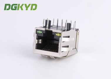 1000 BASE Network jack Cat6 RJ45 Connector with EMI fingers RoHS compliance