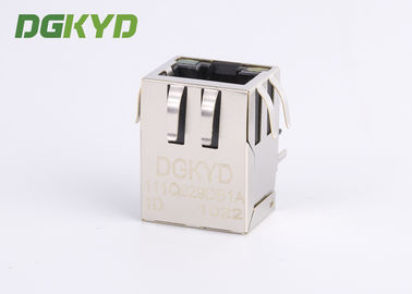 1000 BASE Network jack Cat6 RJ45 Connector with EMI fingers RoHS compliance
