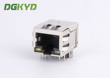 1000 BASE Network jack Cat6 RJ45 Connector with EMI fingers RoHS compliance