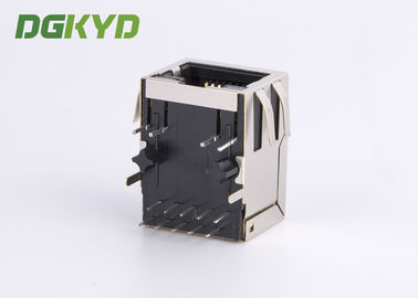 1000 BASE Network jack Cat6 RJ45 Connector with EMI fingers RoHS compliance