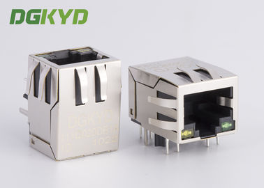 1000 BASE Network jack Cat6 RJ45 Connector with EMI fingers RoHS compliance