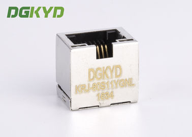 Ultra Low 11.5mm Height Shield Rj45 Ethernet Jack Connector With Y/G LEDs
