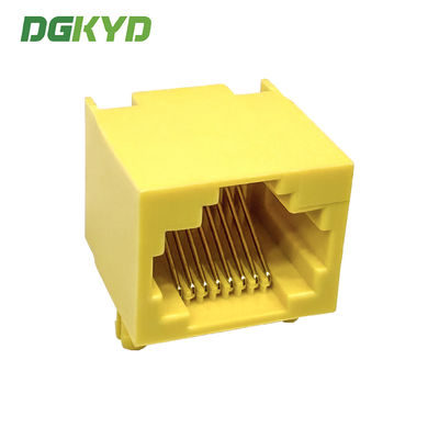 RJ45 horizontal interface without light or shielding, yellow network socket DGKYD561188IWB1DY1027