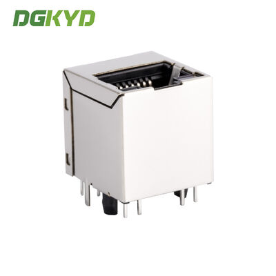 RJ45 vertical connector Gigabit industrial grade Ethernet port with light and shielding DGKYD511Q070AH6A8D