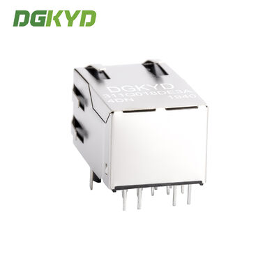 Shielded Gigabit ehternet RJ45 PCB Connector with Transformer RJ45 Network socket DGKYD311Q018DE3A4D