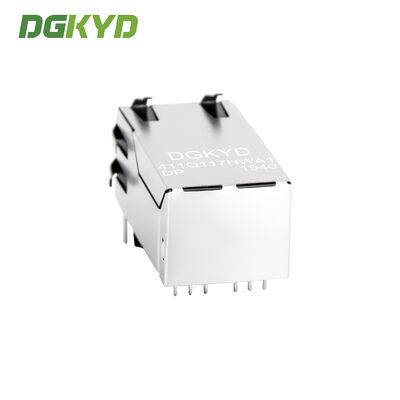 RJ45 connector with POE power supply, gigabit integrated filter with shielding DGKYD411Q117HWA1DP