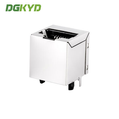 180 Degree Vertical Entry 10/100 Base Magnetic RJ45 Connector Module Shielded KRJ-180ENL