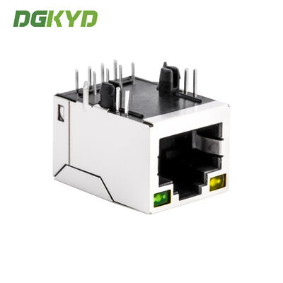 RJ45 Connector Modular Jack with Built-in Integrated Filter Light Shielding Interface and Gold Plating 6u