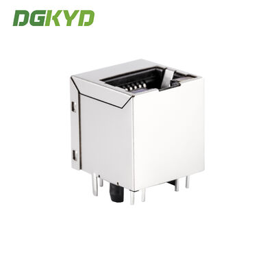 Vertical 180° Straight Insertion RJ45 Connector Gigabit Integrated Filter Single Port RJ45 Jack