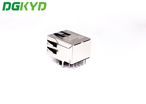 Modular Single Port RJ45 DIP Connector With LED