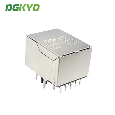 DGKYD111Q571AB2A1D 2.5G Filtering Industrial Grade RJ45 Single Port Shielded Connector Modular Interface With Light PBT