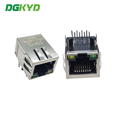 단 하나 항구 10/100 BASE-T RJ45는 자기학 잭, 지도된 G/Y를 통합했습니다
