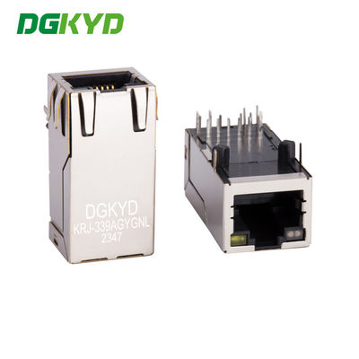KRJ-339AGYGNL RJ45 기가비트 커넥터 통신 네트워크 포트 소켓 33 긴 인터페이스