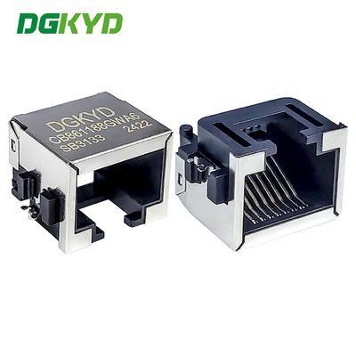 RJ45 커넥터 1X1 8P8C 침강 플레이트 8.6 3U 인터페이스 RJ45 SMD 커넥터 DGKYDCB861188GWA6SB3133