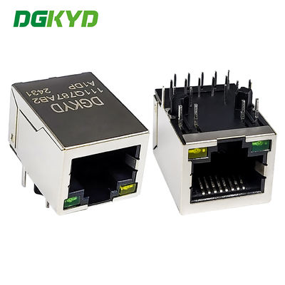 1000/BASE RJ45 커넥터 단일 포트 네트워크 인터페이스 필터 DGKYD111Q787AB2A1DP와 POE 커넥터