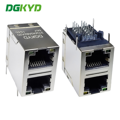 RJ45 멀티 포트 커넥터 6U 기가 비트 필터 2X1 모듈형 블록 소켓 RJ45 네트워크 포트 커넥터 DGKYD21Q042AB2A2D057