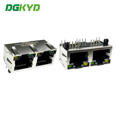 RJ45 수평 인터페이스 8P8C 가벼운, 보호 스프링, 둥근 바늘 Mesh 포트 DGKYD561288DB1A1DY1