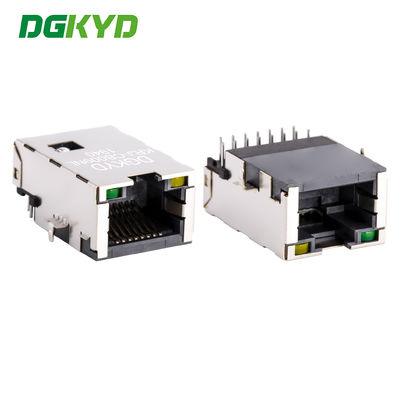 초저프로필 RJ45 PCB 커넥터 cat5 네트워크 포트 RJ45 자석 KRJ-CB009NL