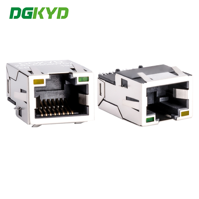 PCB 마그네틱 잭 (메가비트 변압기 포함) SMT SINK RJ45 이더넷 커넥터 KRJ-CB060YGZENL