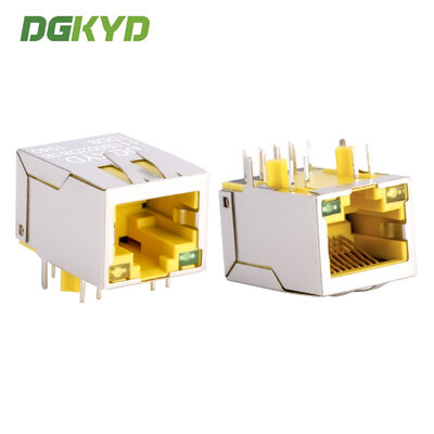 RJ45 100Mbps 산업 통신 네트워크 인터페이스 이더넷 소켓 노란색 DGKYD111B002DB1DDB