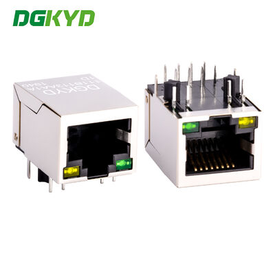 RJ45 network interface integrated 100Mbps filter 네트워크 포트 수평 소켓 DGKYD111B113AA1D
