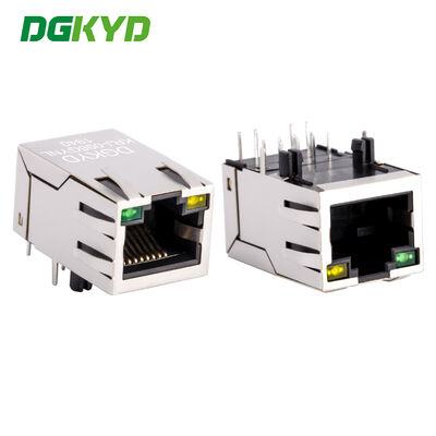 RJ45 커넥터 소켓 100Mbps 가려진 빛 크리스탈 헤드 소켓 100Mbps 고속 KRJ-098GYNL