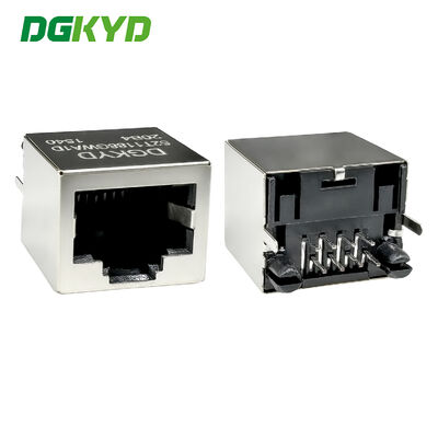 빛 스트립 보호 없이 RJ45 수직 연결기 6U 평면 핀 인터페이스 DGKYD52T1188GWA1D20B4