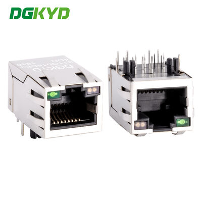 보호된 기가비트 이터넷 RJ45 PCB 커넥터와 트랜스포머 RJ45 네트워크 소켓 DGKYD311Q018DE3A4D