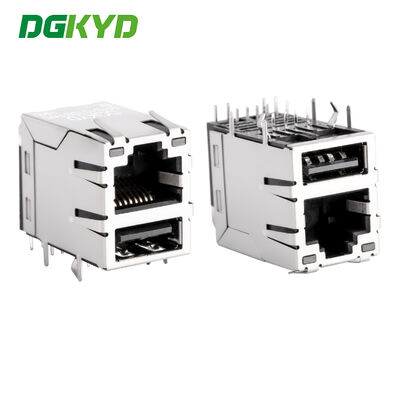 RJ45 이더넷 포트, USB 라이트리스 쉴드 100Mbps 이더넷 소켓 DGKYD611B101DB1WD009