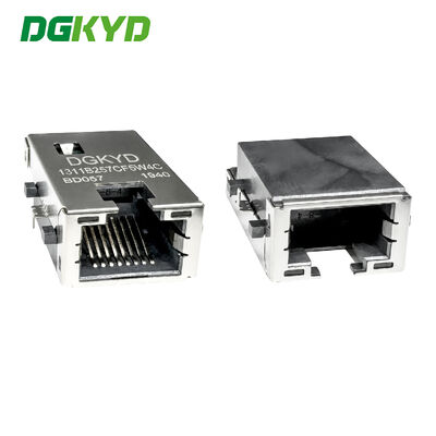 RJ45沉板式100Mbps集成滤波器带灯条屏蔽DGKYD1311B257CF5W4CBD057
