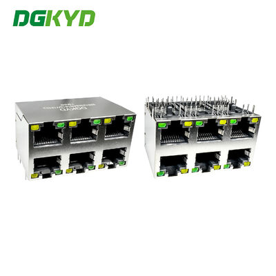 RJ45 커넥터 산업 네트워크 포트 2X3 소켓 보호 장치 DGKYD59212388AB1A1DY1F022