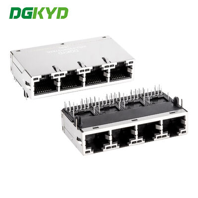 4포트 기가 이더넷 커넥터 Rj45 모듈식 잭,산업 네트워크 포트 1000 BASE-TX KRJ-4339PGYENL