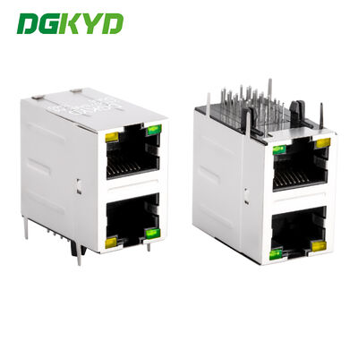 2x1 듀얼 포트 RJ45 커넥터 1000BASE-T 기가비트 이더넷 필터