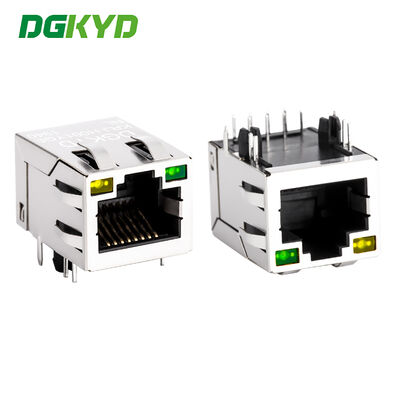 사이드 엔트리 RJ45 자석 잭 LED 100Mb 이더넷 애플리케이션