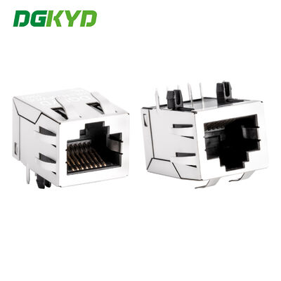 100 BASE Lan RJ45 커넥터와 트랜스포머 탭 업 메가비트 이더넷 모듈식 잭