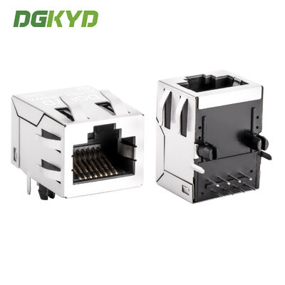 RJ45 커넥터 100Mbps 산업 네트워크 포트 6U 골드 플래팅 모듈식 잭